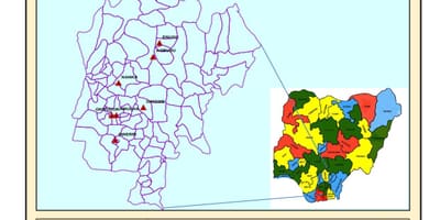 মানচিত্র পূর্ব নাইজেরিয়া