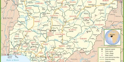 সম্পূর্ণ মানচিত্র, নাইজেরিয়া